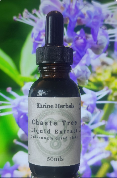 Shrine Herbals Chaste Tree Liquid Extract. SKU-1010.